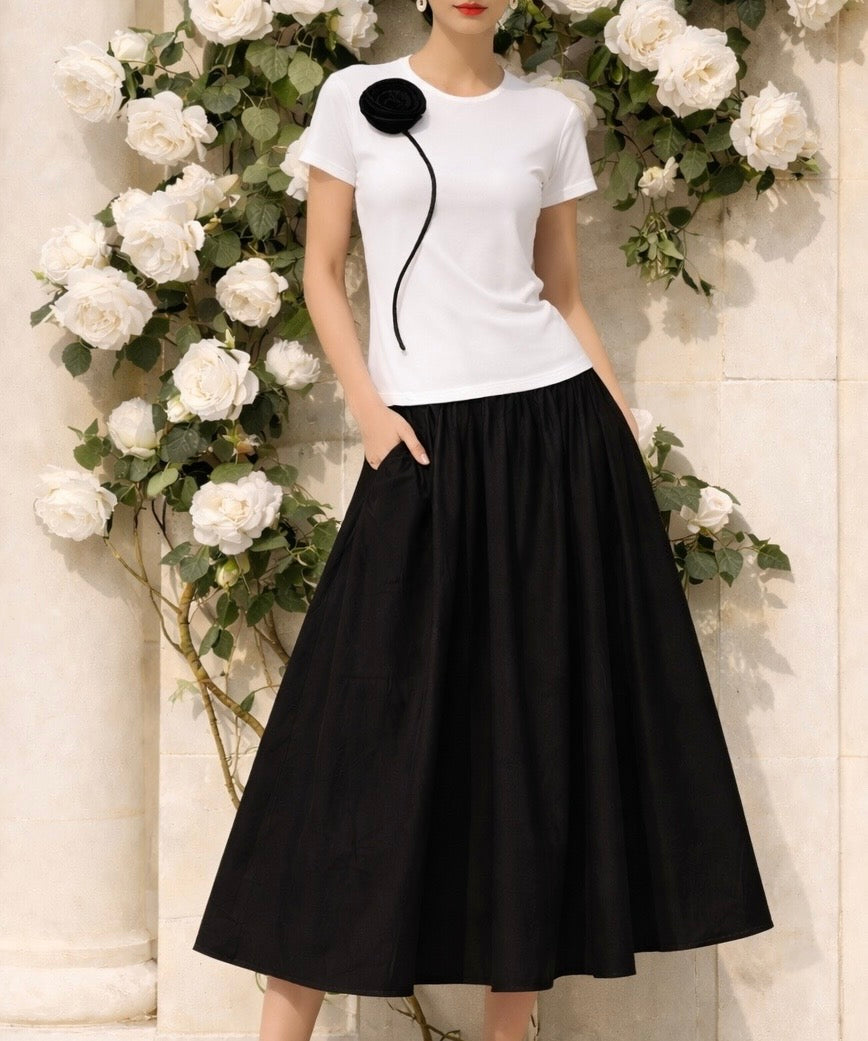 Petal Midi Skirt