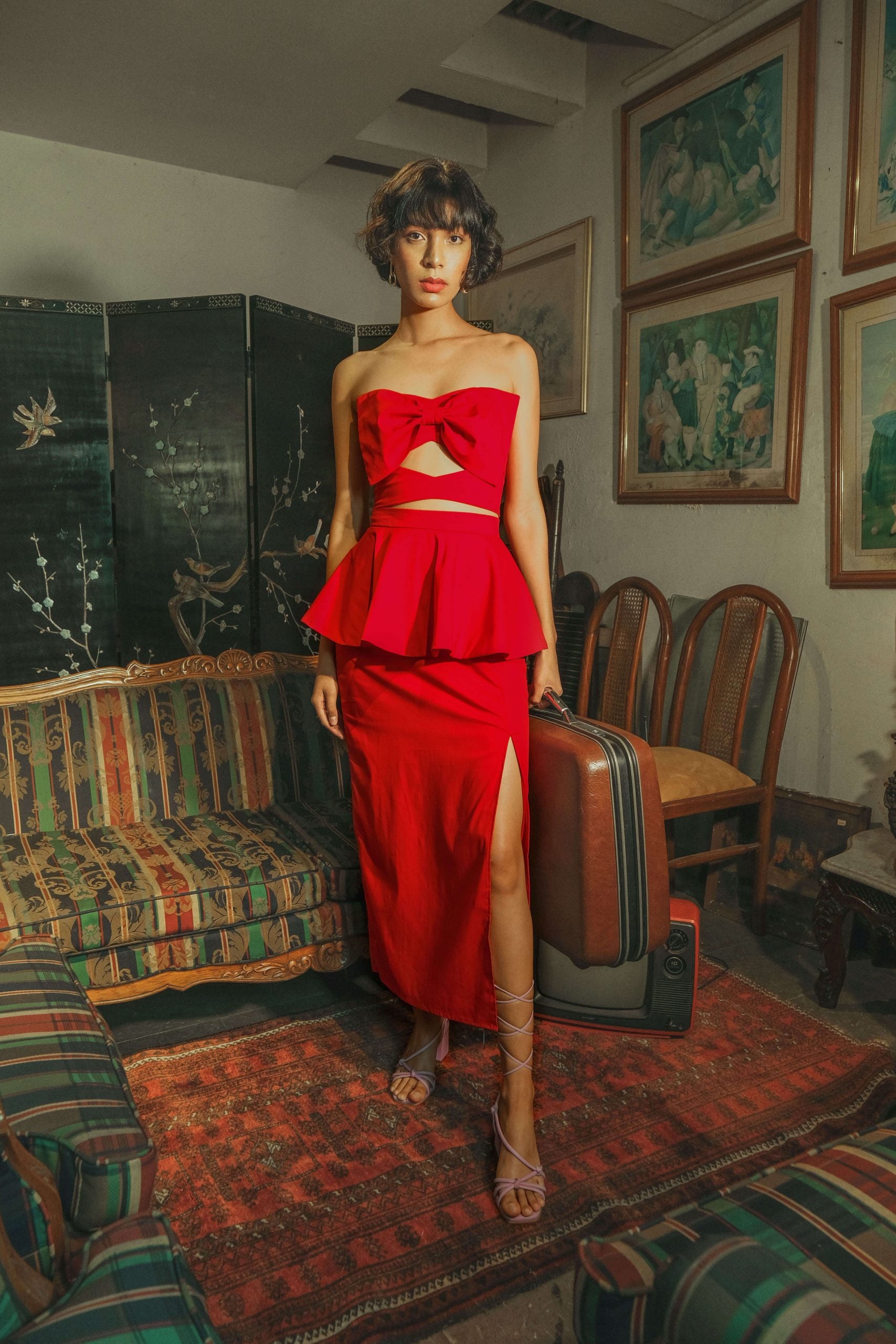 Umbrella Midi Skirt