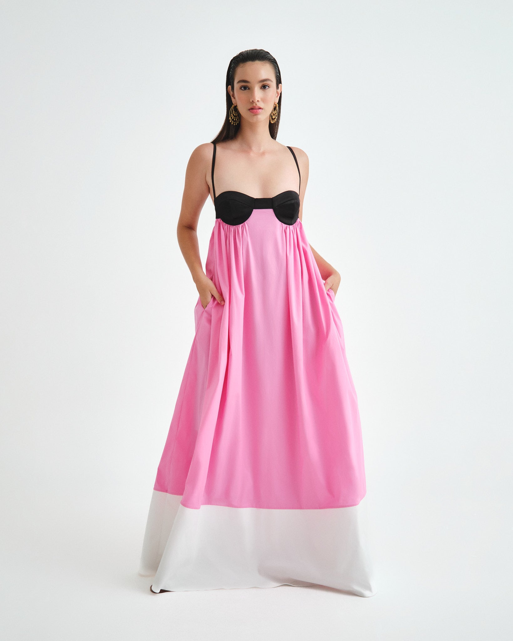 Brisa Bloques Maxi Dress