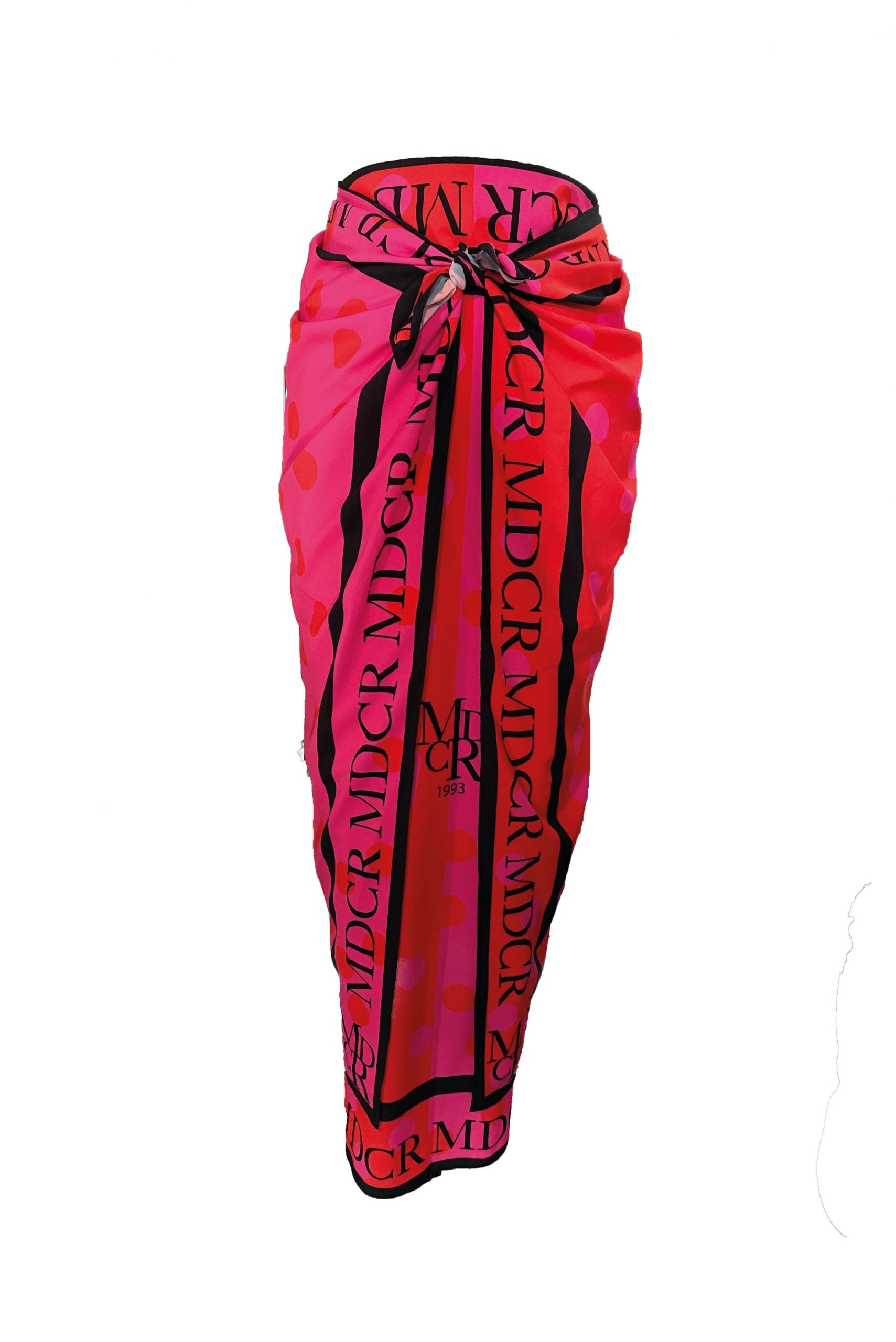 Fuchsia & Red MDCR Scarf Skirt
